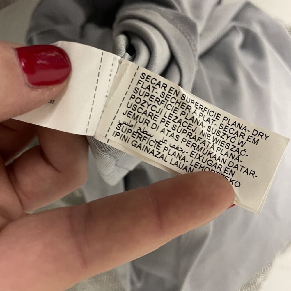 Zara Womens Metallic Thread Midi Dress Medium Silver Straight Neck 1131/821 NWT - Picture 15 of 16